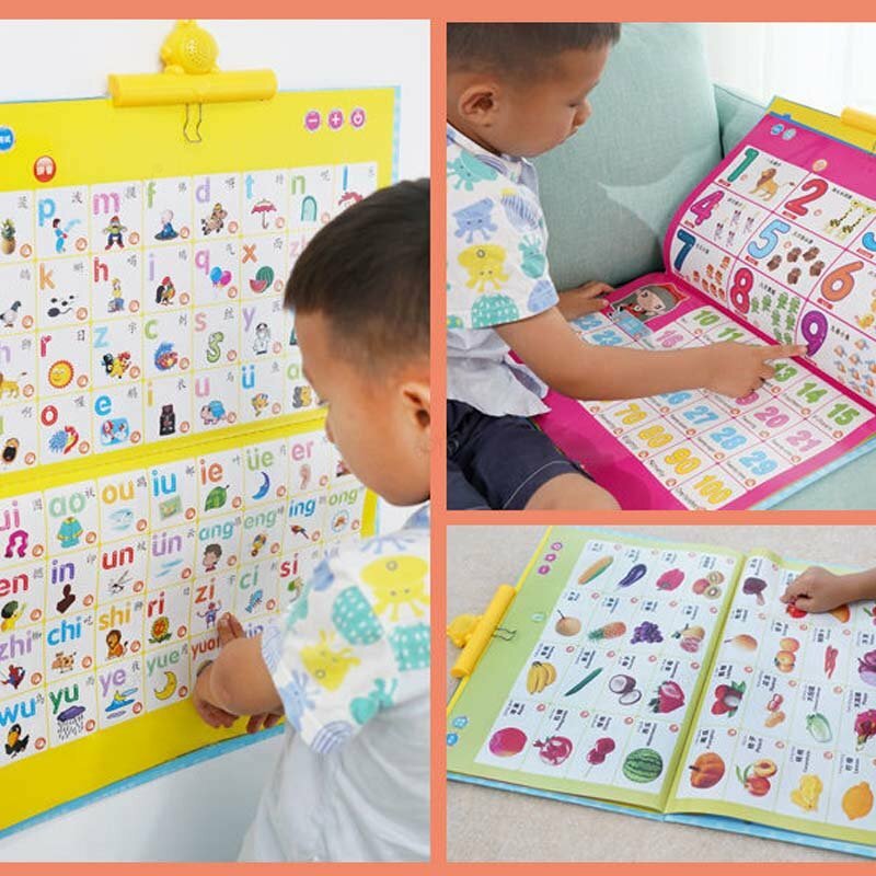 Machine d'apprentissage de la langue chinoise en anglais pour enfants, point à lire, lecture audio, nettoyage des enfants, éducation précoce