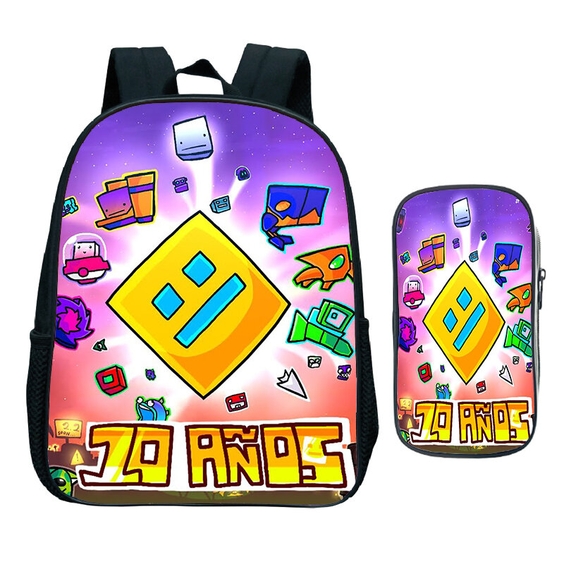 Ransel anak motif 3D, tas ransel sekolah motif 3D, tas punggung anak prasekolah, tas anak laki-laki dan perempuan, 2 buah