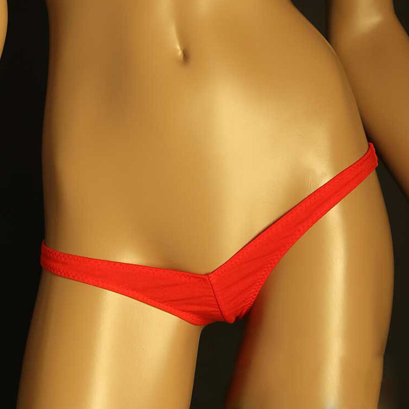 Women Sexy Low Rise Briefs Breathable Mini Bikini Underwear Solid Soft Panties Cotton Lingerie Seduction Panty Stretch Thong
