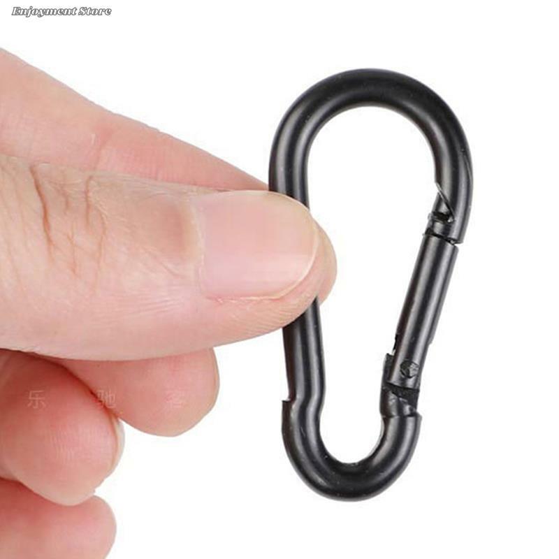 1PC Metal Keychain Clip Hooks D Carabiner Hooks Connector For Jewelry Making Key Ring DIY Findings Wholesale