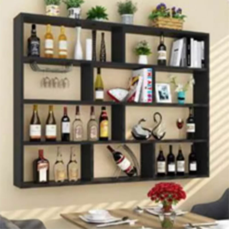 Soporte De Vino De madera minimalista para mujer, estante De pared para sala De estar, Botellero De lujo para restaurante, muebles De Bar