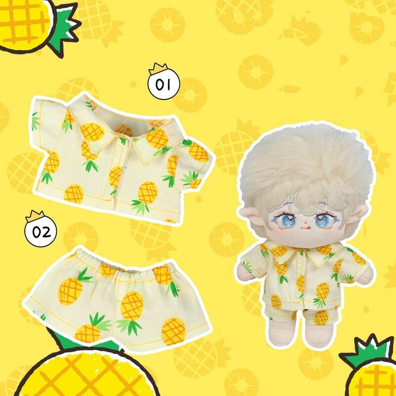Ogólne ubrania lalka piżama plażowa owoce akcesoria zabawki Mini odzież do snu pluszowy podkład zastępczy zabawki, ubrania