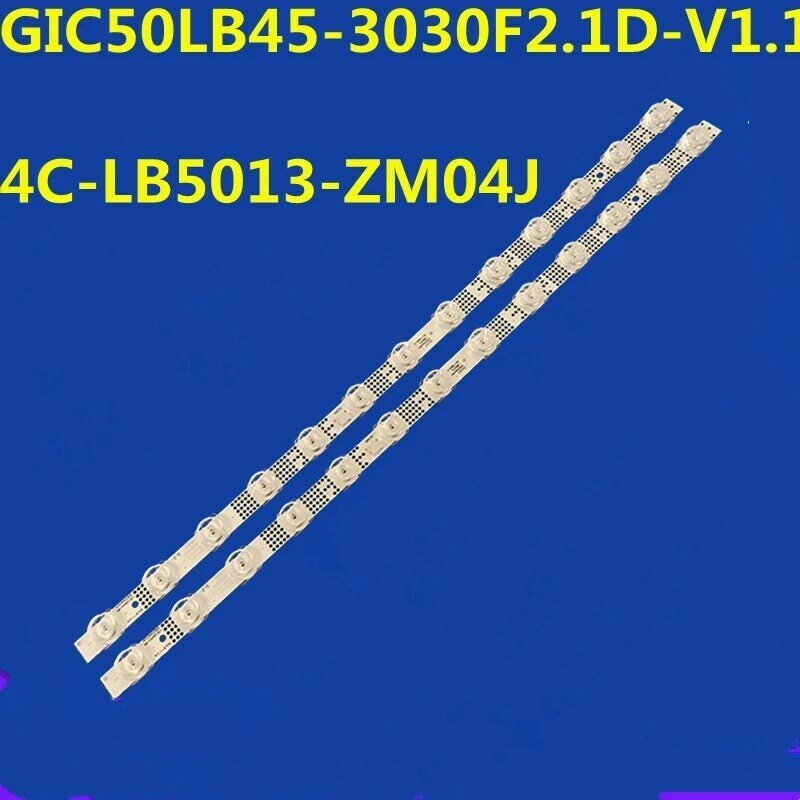 2PPCS Strip lampu latar LED GIC50LB45-3030F2.1D-V1 untuk 50L8 50F8 50F9 50G61 50G63 50S434 50S435 50S525 50D2006V2W