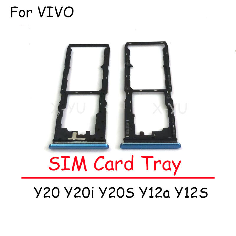 For VIVO Y20 Y20i Y20S Y12a Y12S Sim Card Slot Tray Holder Sim Card Reader Socket