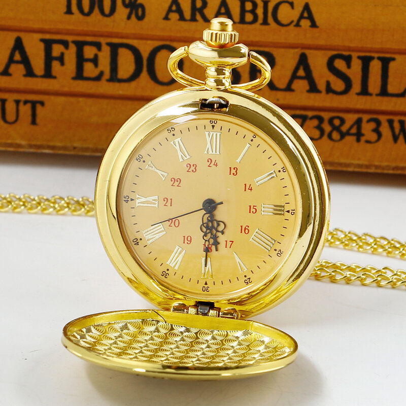 Reloj de bolsillo dorado a mi hermana para mujer, reloj de cadena Fob, relojes de cuarzo, regalo