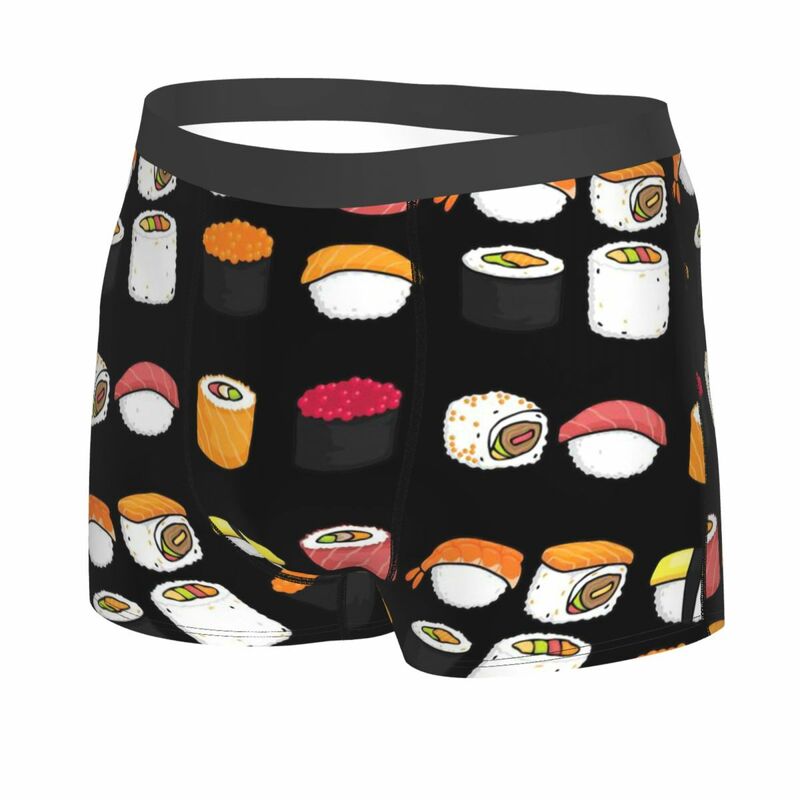 Onigiri Sushi Food Pattern Men Underpants, Highly Breathable printing Top Quality Gift Idea