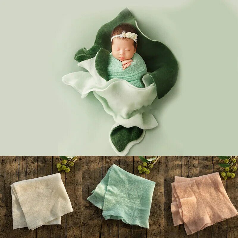 Rekwizyty fotograficzne dla noworodka Baby Boy Girl pozujący wełniany filcowy kreatywny kształt owija Studio 0-1 miesiąc akcesoria fotograficzne niemowlęcia