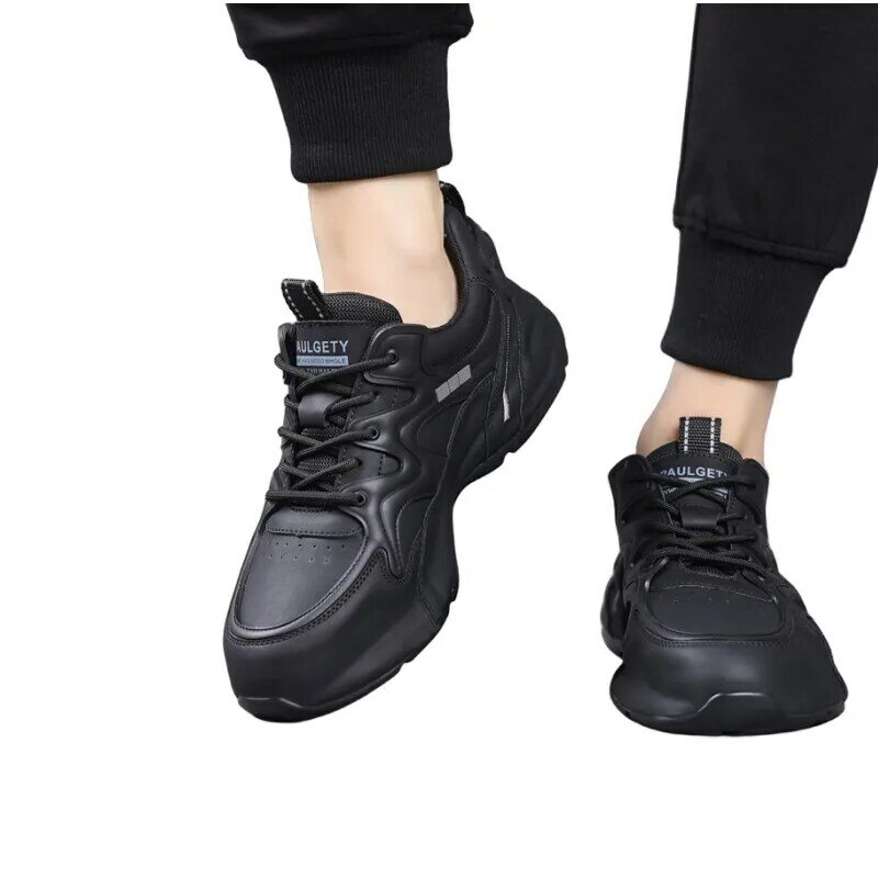 Elevador Altura Aumentar Palmilha para Homens, Chunky Heel Sports Sneakers, 6cm