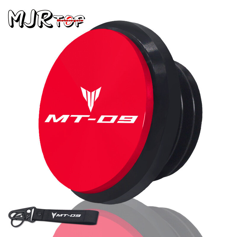 Mt09 Motorfiets Motor Olie Vuldop Motor Schroefbescherming Cover Sleutelhanger Voor MT-09 Fz09 FJ-09 2014-2021 2022 2023 2024