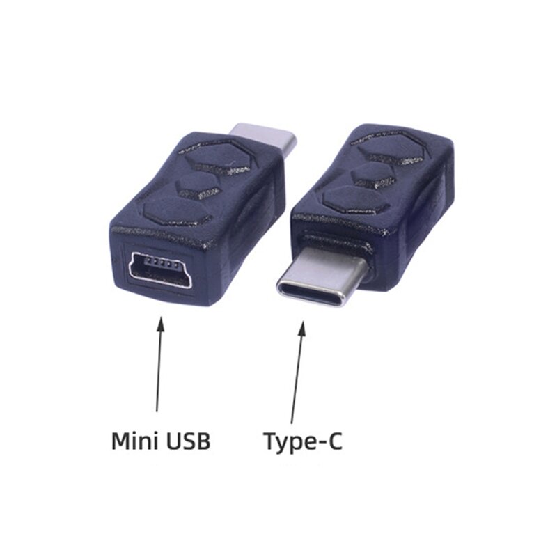 YYDS 480Mbps Conversor telefones transferência dados Mini USB fêmea para adaptador tipo macho
