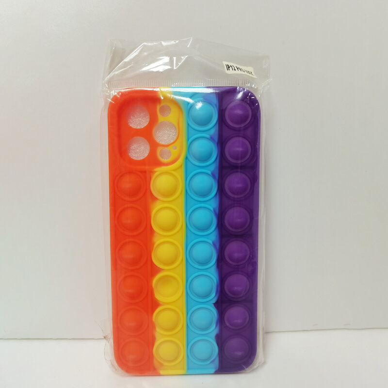 Coque de téléphone en silicone multicolore mixte, coque de protection pour téléphone portable, iPhone 13 Rainbow Bubble, Original, Ipone 12 Pro Max, Livraison gratuite