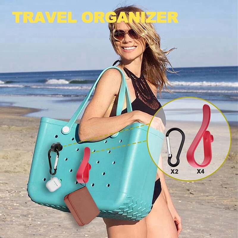 旅行オーガナイザー用フック付き収納バッグ、収納用アクセサリー、10個