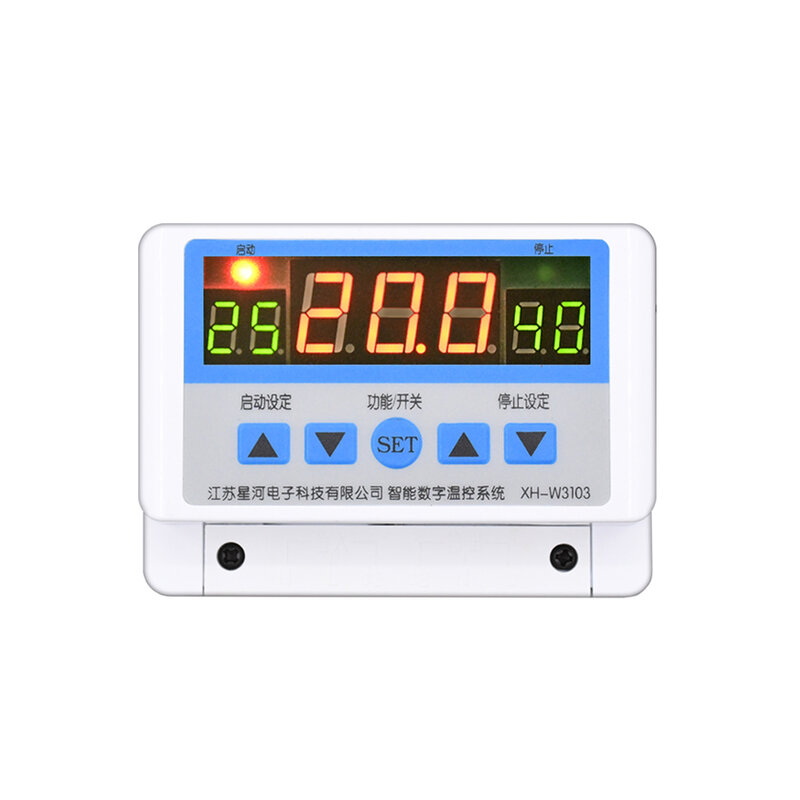 W3103 kontroler suhu Digital, saklar pengontrol suhu 30A DC 12V 24V AC 220V 300W 600W 5000W daya tinggi