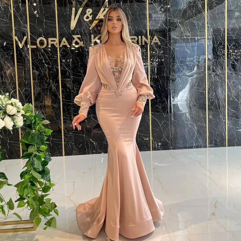 Exquisite Lace Applique Evening Dresses Fascinating Simple Slimming A-Line Off Shoulder Long Sleeves Prom Gowns For Women 2024