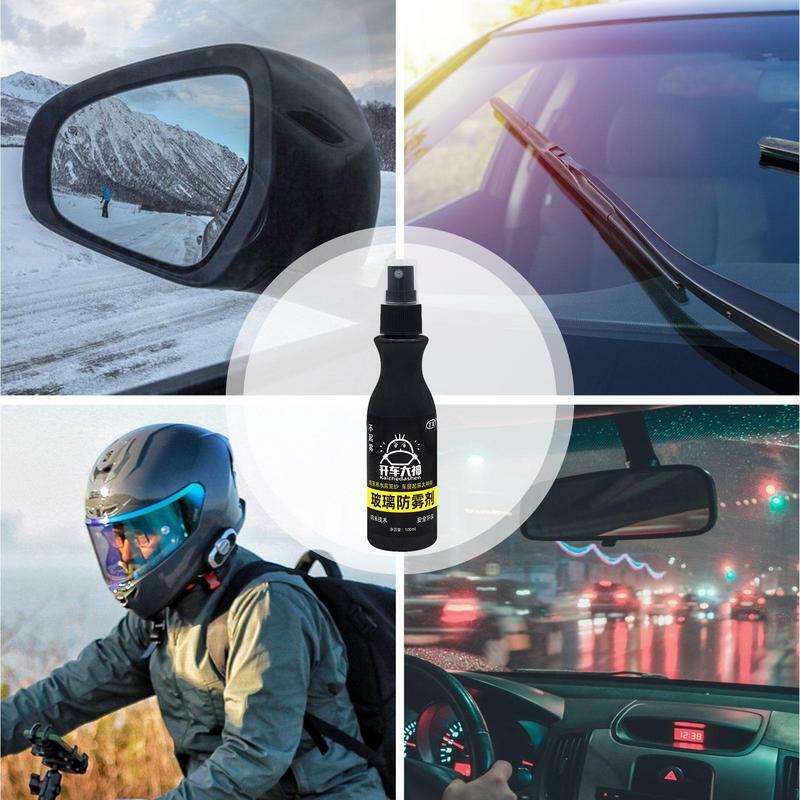 Anti Fog Car Glass Agent, Líquido anti-chuva hidrofóbico, Auto pára-brisa detalhando Spray, Líquido de desembaçamento duradouro