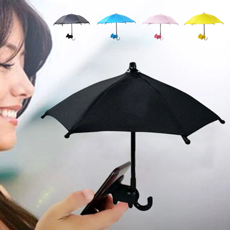 Разные цвета, искусственный зонт от солнца с присоской, подставки для телефона, наружный чехол, солнцезащитный козырек, держатель для телефона, аксессуары