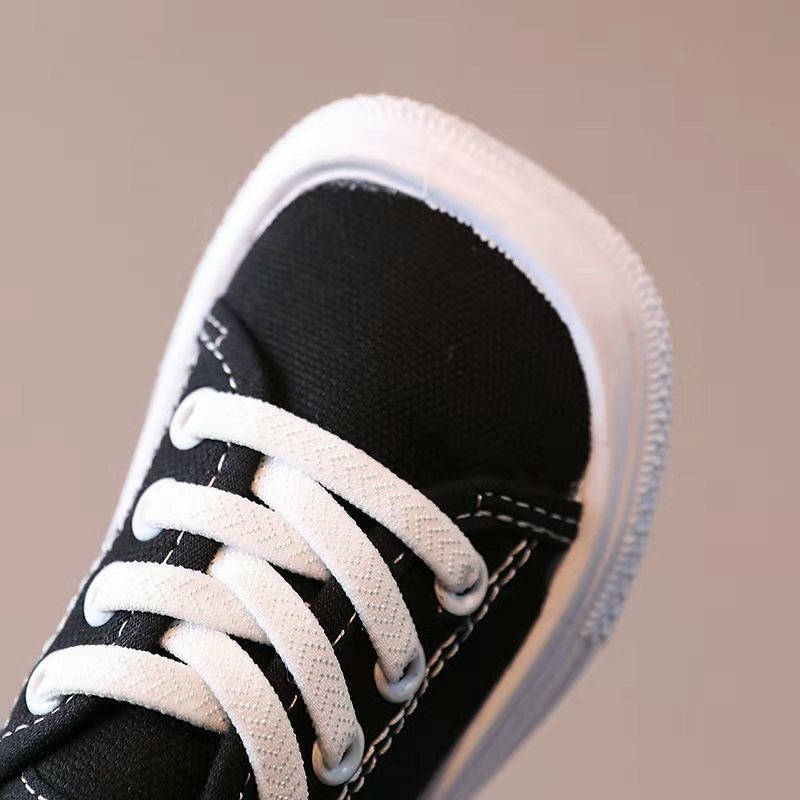 Scarpe da ragazza moda scarpe per il tempo libero scarpe di tela per bambini Sneakers scarpe sportive Casual per bambini per la scuola materna nero bianco arancione