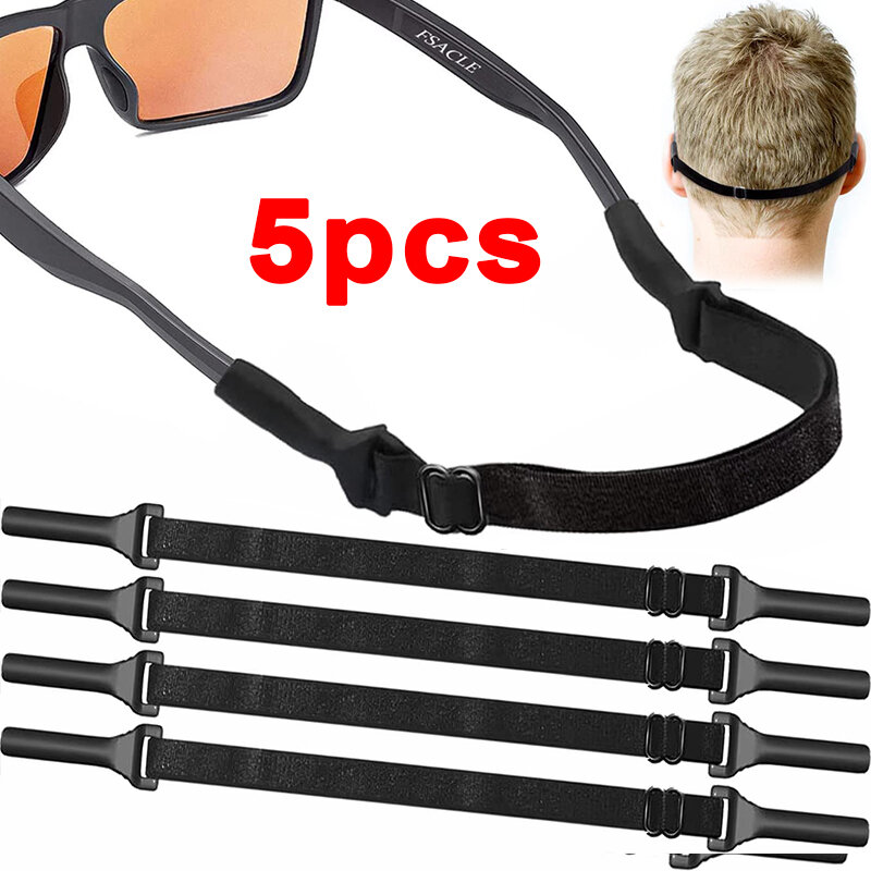Elastyczne okulary antypoślizgowy pasek rozciągliwy sznurek na szyję na zewnątrz sportowe okulary sznurkowe okulary przeciwsłoneczne uchwyt na pasek lina okulary akcesoria