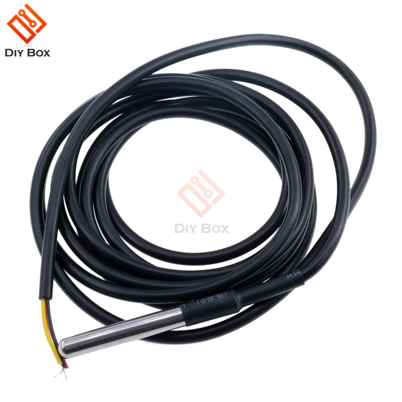 1M/2M/2,5 M/3M DS18B20 Wasserdichte Digital Temperatur Sensor Sonde Ntc Thermische kabel Kompatibel Edelstahl