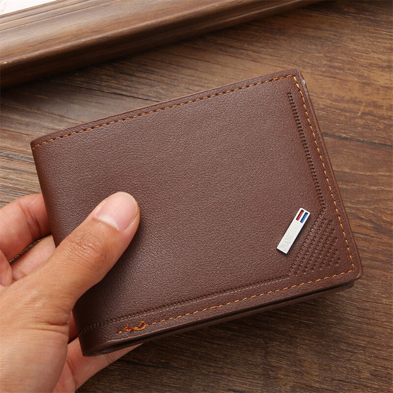 Männer fügt faltbare Brieftaschen Bild Münze schlanke Geldbörsen Geschäfts geld Kreditkarten ausweis Inhaber Vintage Schutz kapazität Taschen
