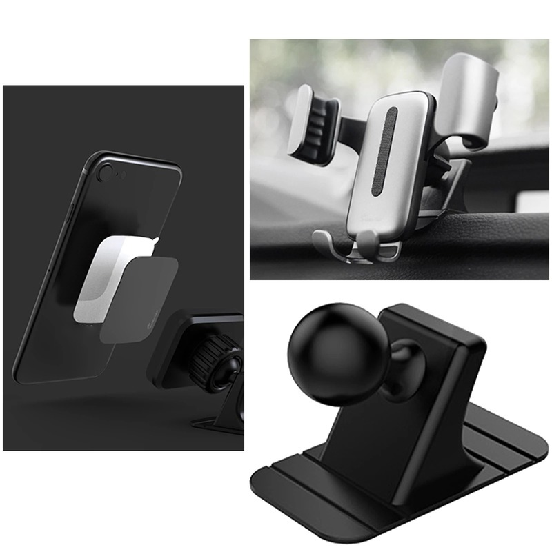 17mm kogelkop houder mini telefoon standaard basis auto dashboard mount vaste air vent stand converter antislip beugel auto accessoires