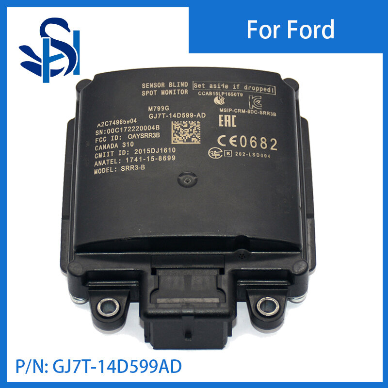 Módulo Adaptativo Controle Distância Cruzeiro, Sensor Radar para Ford Lincoln MKC, GJ7T-14D599-AD Blind Spot