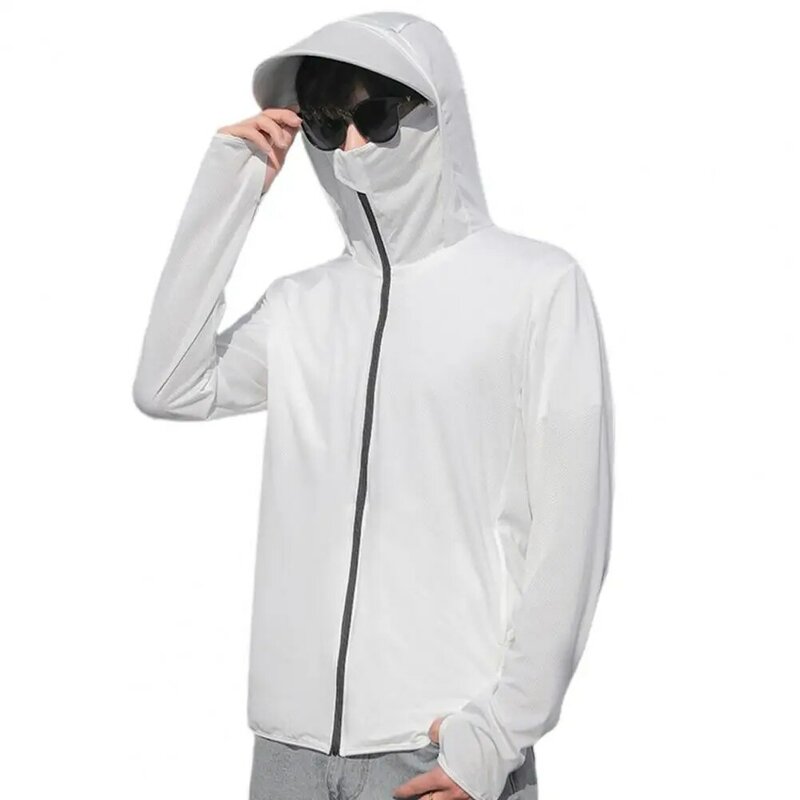 Мужская Летняя быстросохнущая Солнцезащитная куртка для отдыха на открытом воздухе теплоотдача солнцезащитный козырек эффективная одежда для защиты от солнца для кемпинга