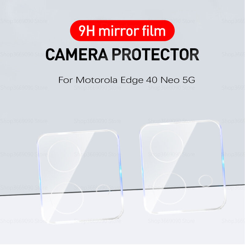 Cristal templado para lente de cámara trasera 3D, película protectora para Motorola Edge 40 Neo 40Neo Edge40Neo 5G, 2 unidades
