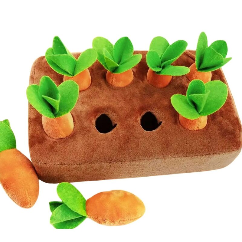 Jouets en peluche Montessori en forme de carotte, pratique pour l'apprentissage précoce, jouet de radis nervuré pour l'entraînement visuel Leone nitive