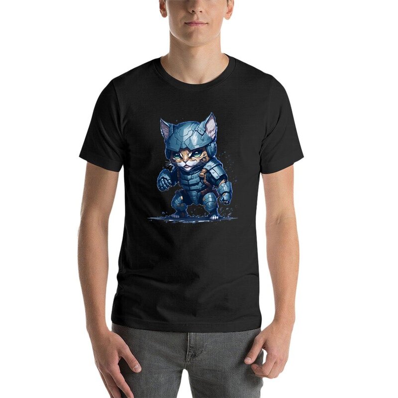 Meow Planet Science Hero t-shirt summer top kawaii clothes men workout shirt