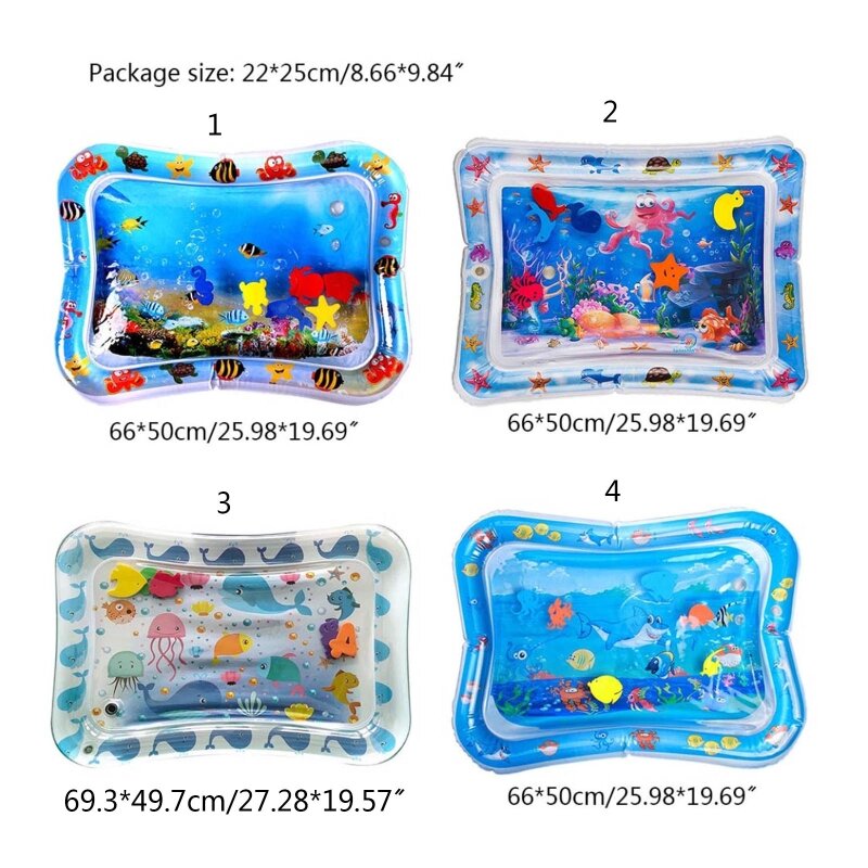 Q0KB Cooling Baby Bed Soft Summer Ice Infant Pad Cushion Rectangle Breathable with Non-slip Bottom Water Summer Mat Gift
