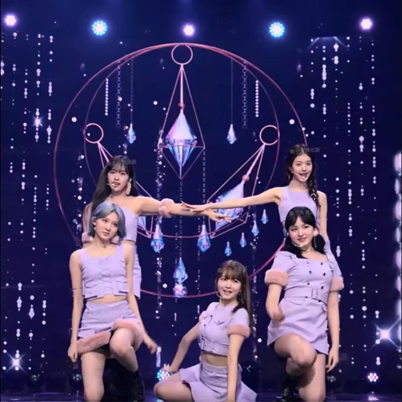 Kpop Wanita Korea Grup konser tari ramping atasan pendek pakaian rok pendek klub malam wanita pakaian Festival seksi kostum panggung