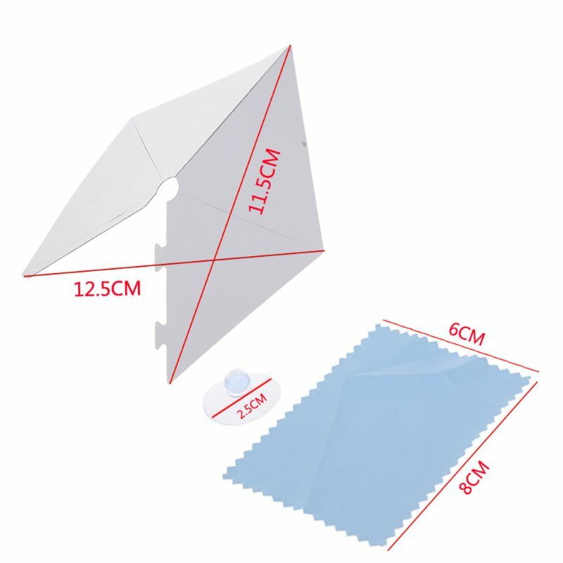 3D Hologram Pyramid Display Projector Universal for Smart 360 Degree Display Video Stand with Cloth
