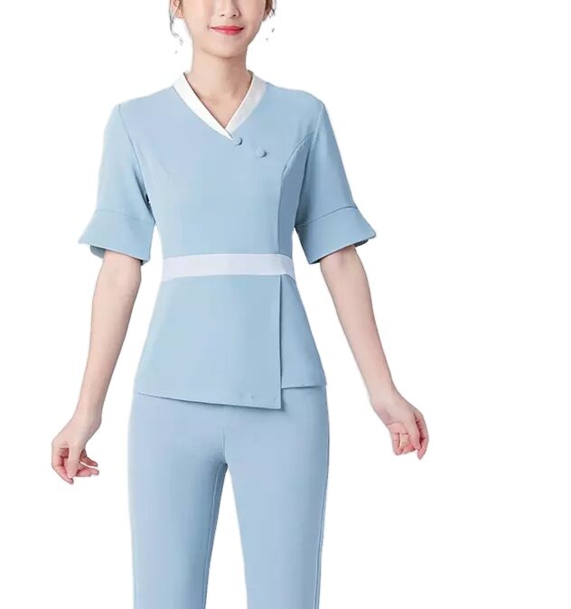 Gaun layanan kecantikan pakaian kerja kecantikan seragam spa kesehatan pakaian terapis pijat seragam spa