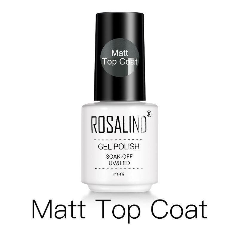 ROSALIND Top Base Coat Gel Polish UV Shiny Sealer Soak off rinforza 7ml Long Lasting Nail Art Manicure Gel Lak vernice Primer