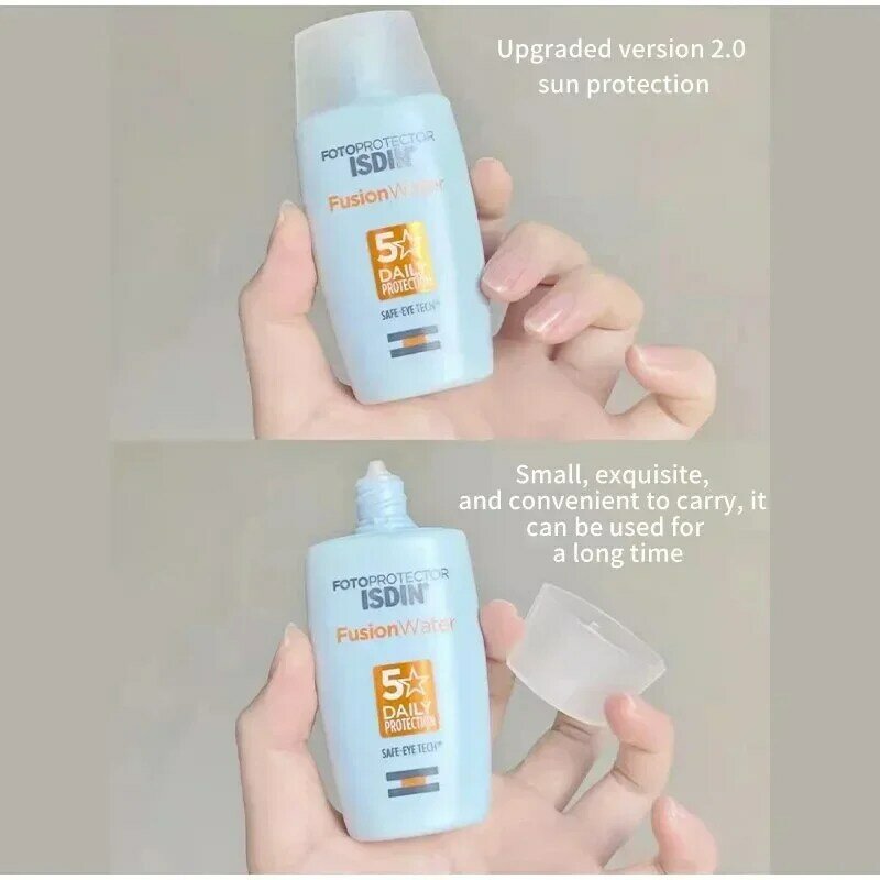 Original Isdin Sunscreen Face Lotion Spf50 Pa+++ White Bright Moisturizing Calming Skin Care 50ml High-power Isolation Cream Uv