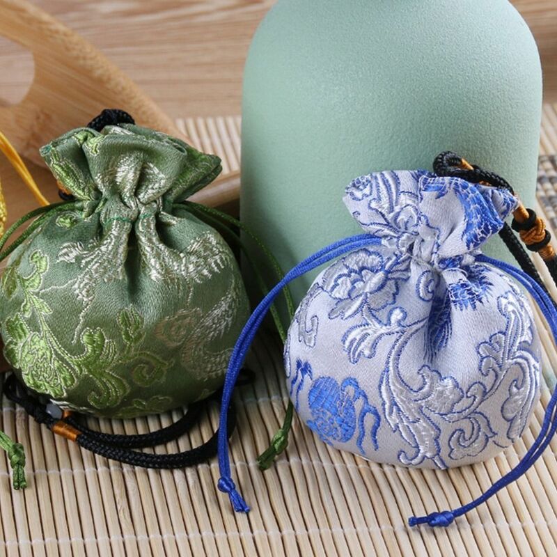 Подарочный мешочек для ожерелий, подвесной декоративный кошелек на шнурке, сумка для хранения в китайском стиле, женская сумка для ювелирных изделий, саше