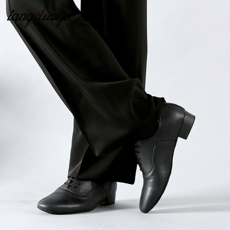 Туфли мужские кожаные для бальных танцев, 2,5 см