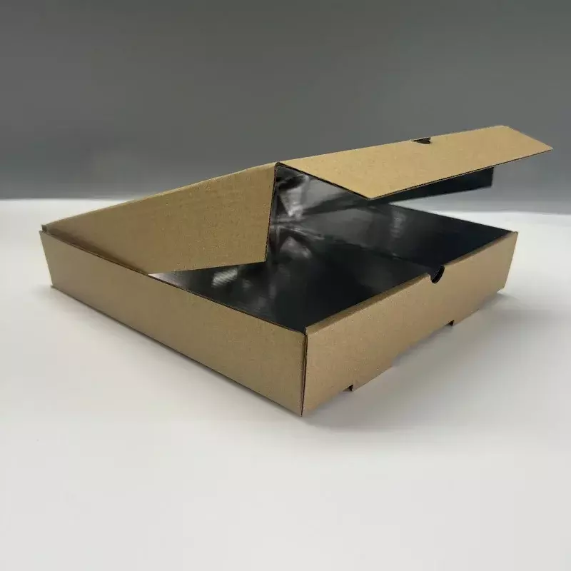 Boîtes à pizza en papier kraft personnalisées, respectueuses des produits, de l'environnement