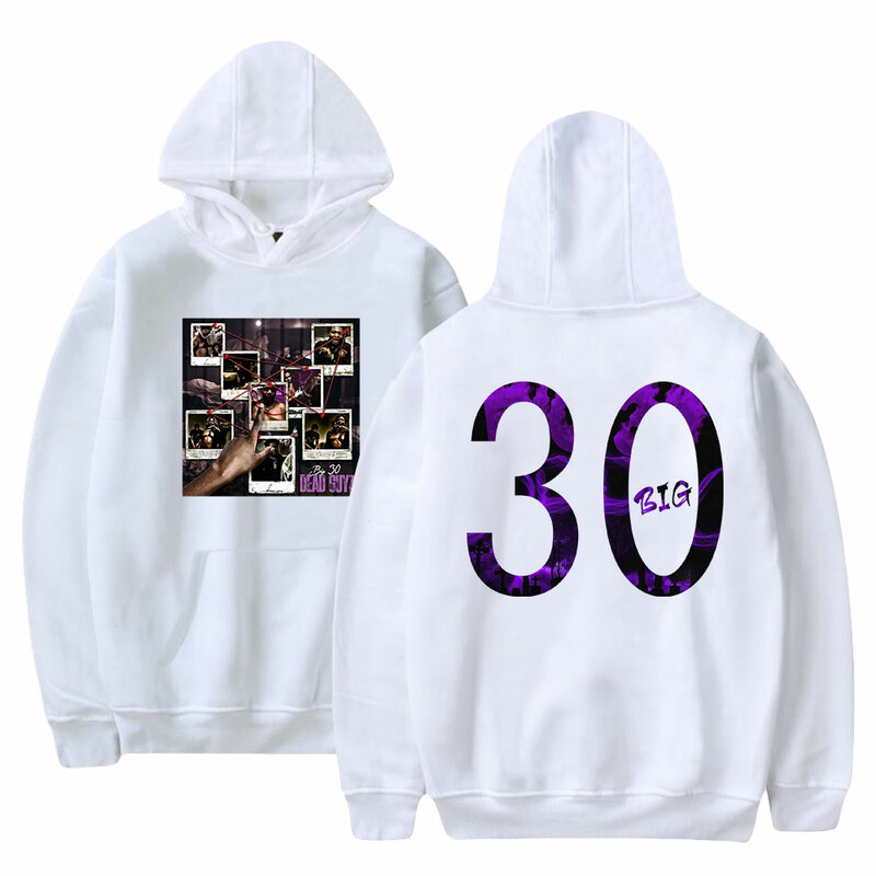 Big30 merch hoodie unissex manga longa feminino moletom masculino 2022 estilo casual hip hop rapper roupas de moda