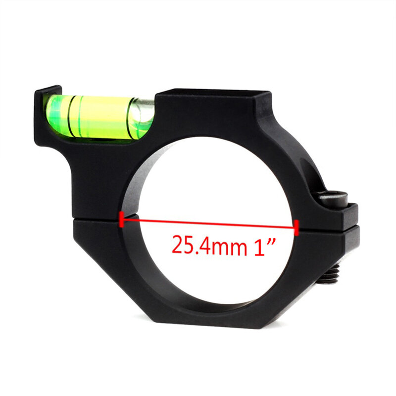 25.4/30mm Bubble Level Fixture Balance Pipe Clamp Bracket Rifle Scope Ring Bubble Level for Airsoft Hunting Rifle Scope Accesso