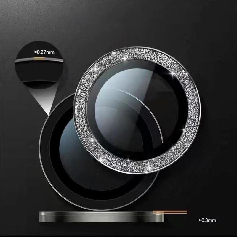 Film de protection d'objectif pailmétrage pour Samsung, verre du Guatemala, métal, diamant, paillettes, 5 lentilles