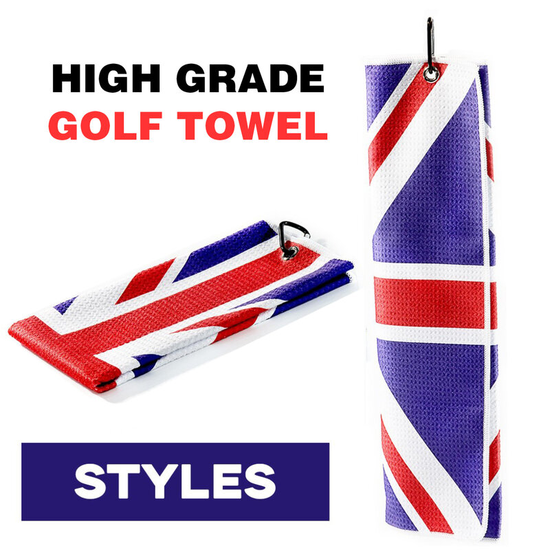 Toalla de Golf con bandera de Inglaterra, toalla de playa de algodón de secado rápido, toalla deportiva suave y transpirable