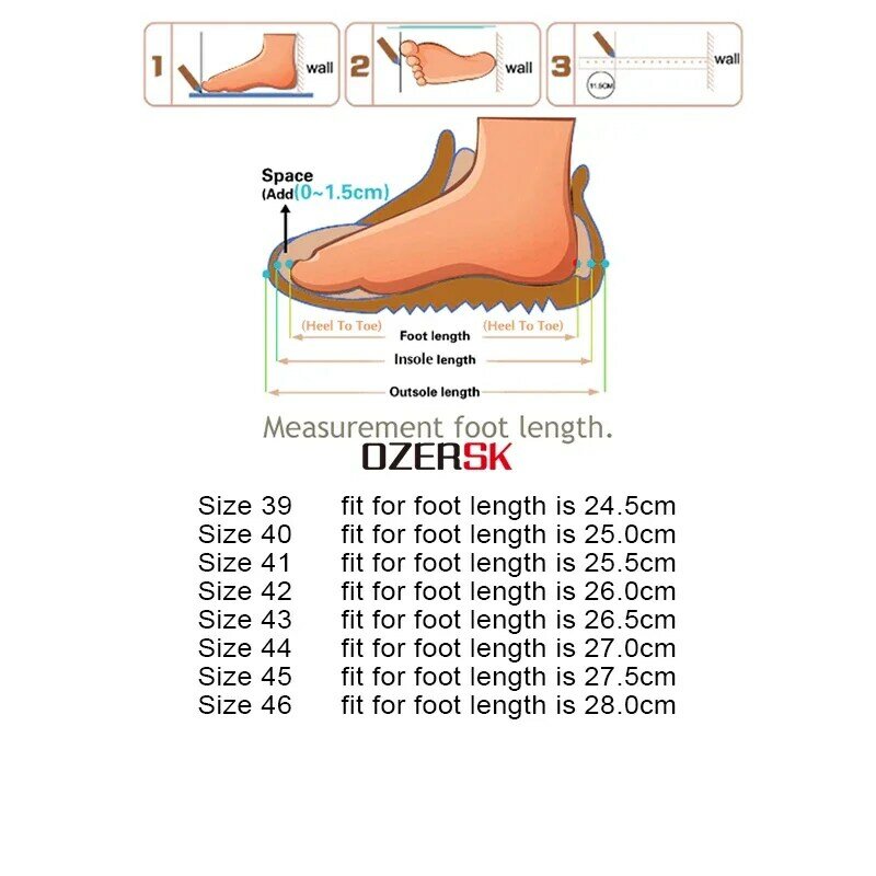OZERSK Men Shoes Summer Trend Casual Shoes Breathable Leisure Male Sneakers Non-slip Footwear Sneakers Large Size 46