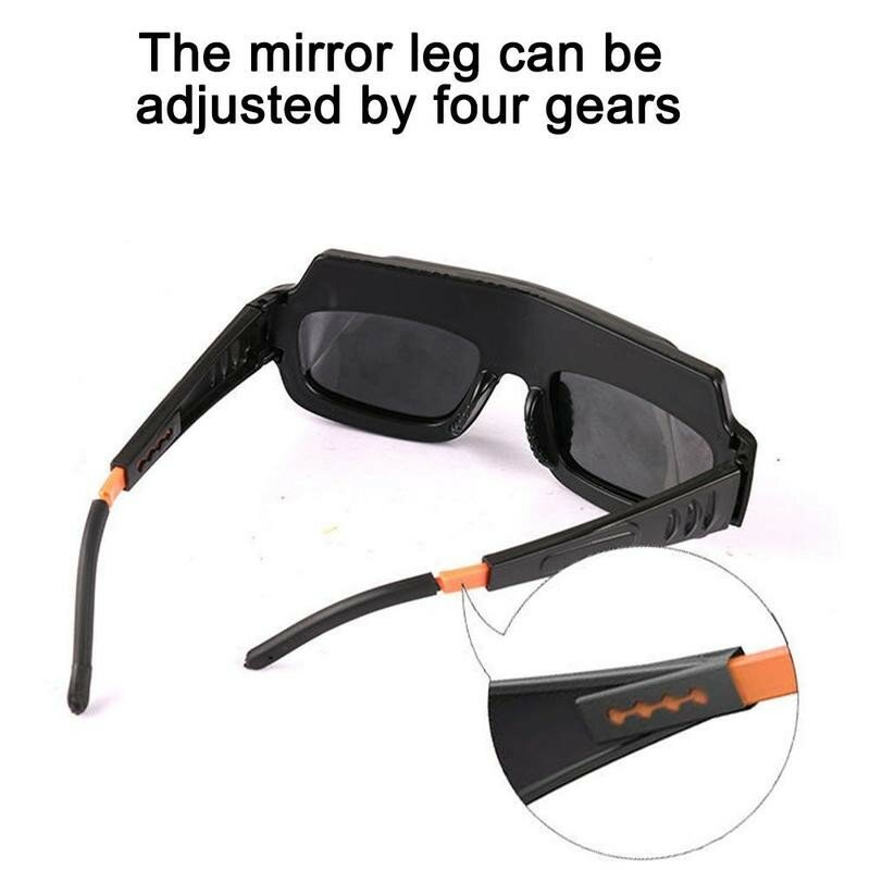 자동으로 어두워지는 디밍 용접 안경 눈부심 방지 아르곤 아크 용접 안경 용접기, 눈 보호 특수 고글 도구