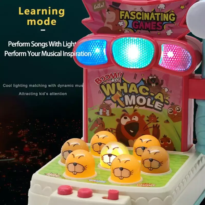 Обучающая игра Whack A родинка, Интерактивная игрушка со звуком света, здоровый пластиковый подарок на день рождения, Детские упражнения для рук