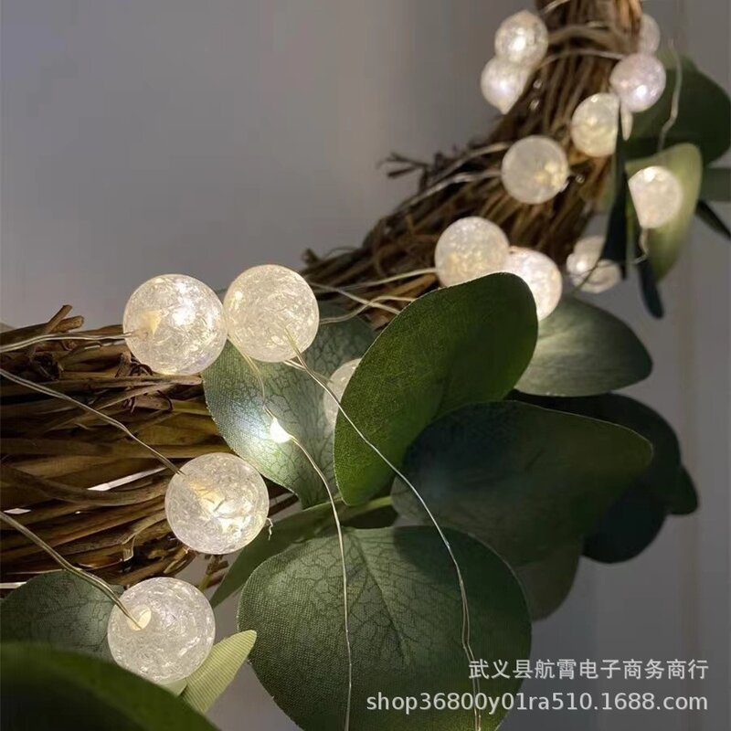Novità illuminazione LED palla incrinata lampada in filo di rame confezione regalo decorazione atmosfera decorazione luce