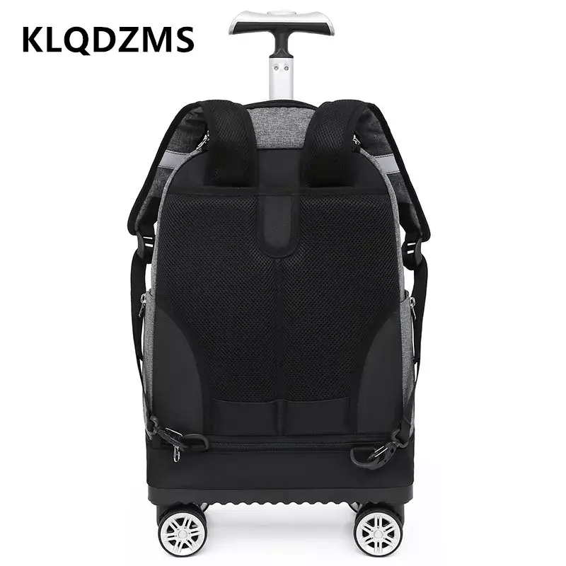 KLQDZMS-Bagagem Travel Bag, 18 polegadas, Boarding Box, Nylon Trolley Bag, multifuncional Shoulder Bag, Mala de viagem de bagagem