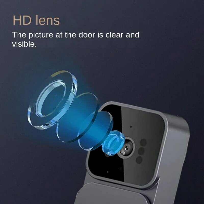 M10 беспроводной визуальный умный дверной звонок инфракрасное ночное видение 5 В/2 а 4,3-дюймовый глазок фотокамера Большой экран 4,3 °