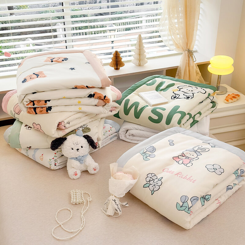 YanYangTian Summer Thin Quilt Comforter Soft Air conditioning Four-season Quilt/Duvet/Blanket Bed duvets 150 single bed quilt
